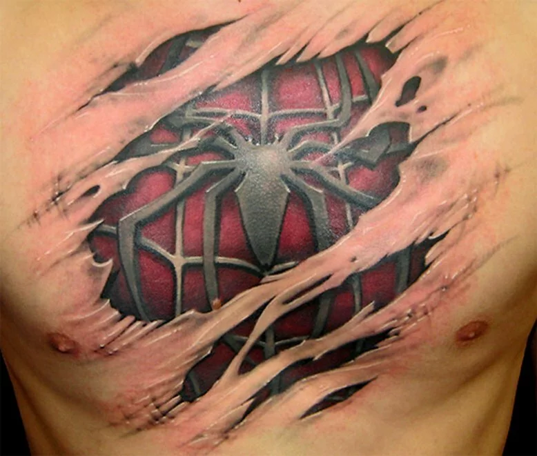 spidey tattoo 1