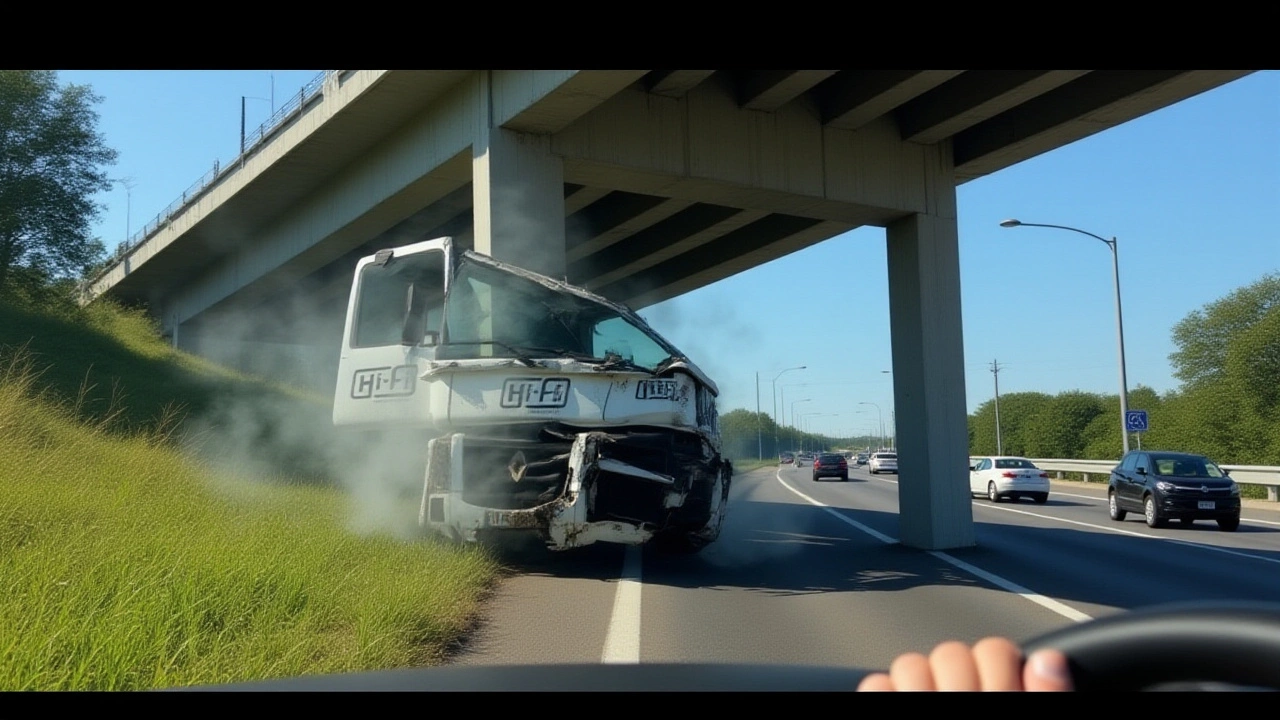 Acidente na A1 entre Soure e Condeixa por chuva intensa deixa família com ferimentos leves